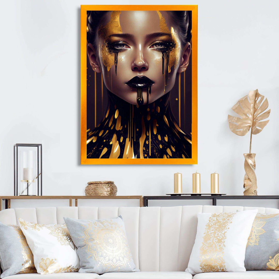 Sensual Liquid Gold Woman VI