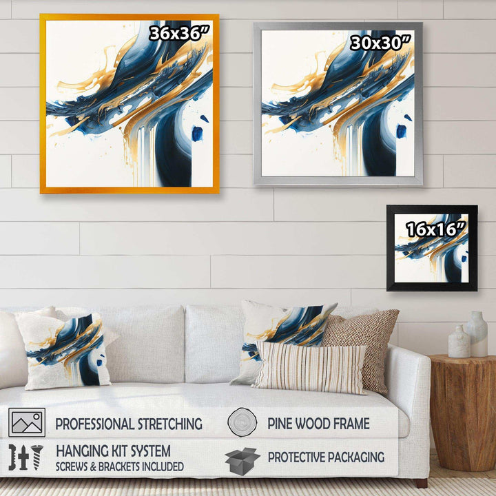 Stylish Spiral Abstract II - Modern Canvas Wall Art