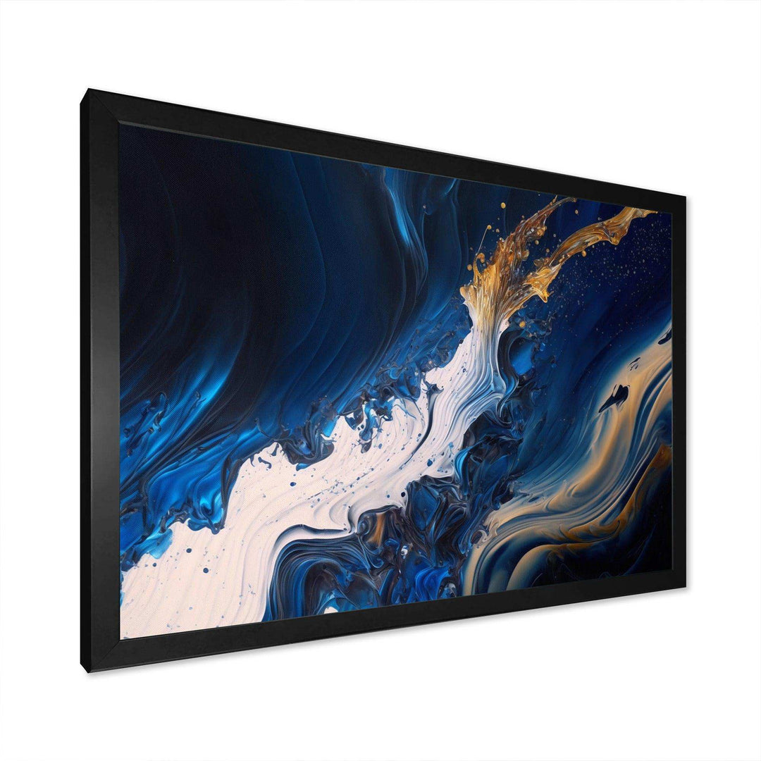 Ice Paint Splash II - Modern Bedroom Wall Art