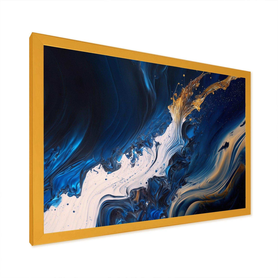 Ice Paint Splash II - Modern Bedroom Wall Art