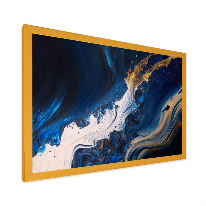 Ice Paint Splash II - Modern Bedroom Wall Art