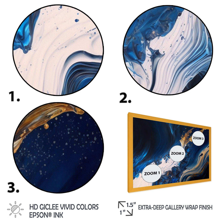 Ice Paint Splash II - Modern Bedroom Wall Art