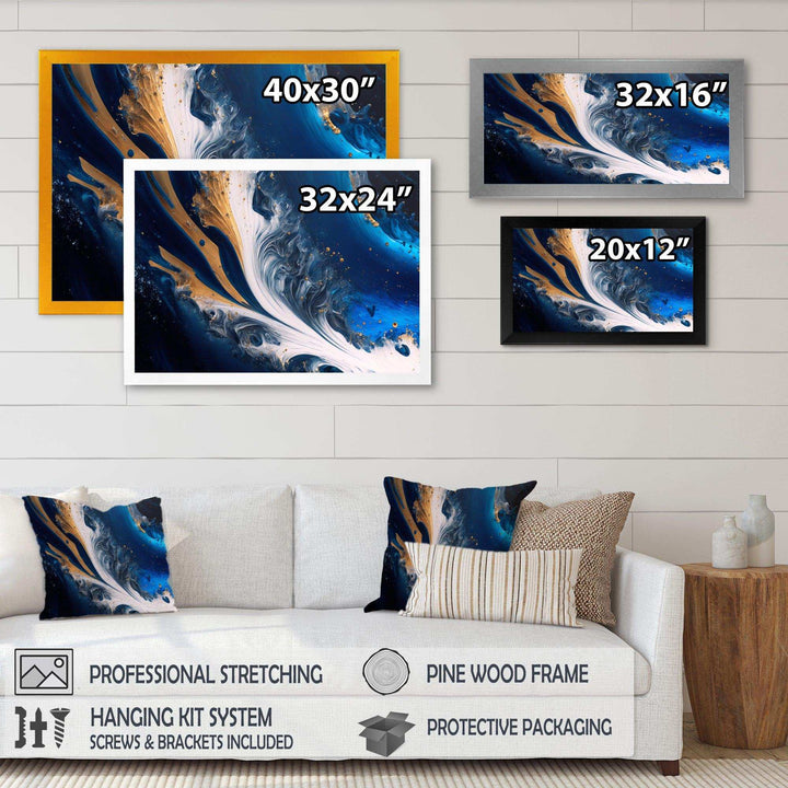 Ice Paint Splash III - Modern Wall Art Prints
