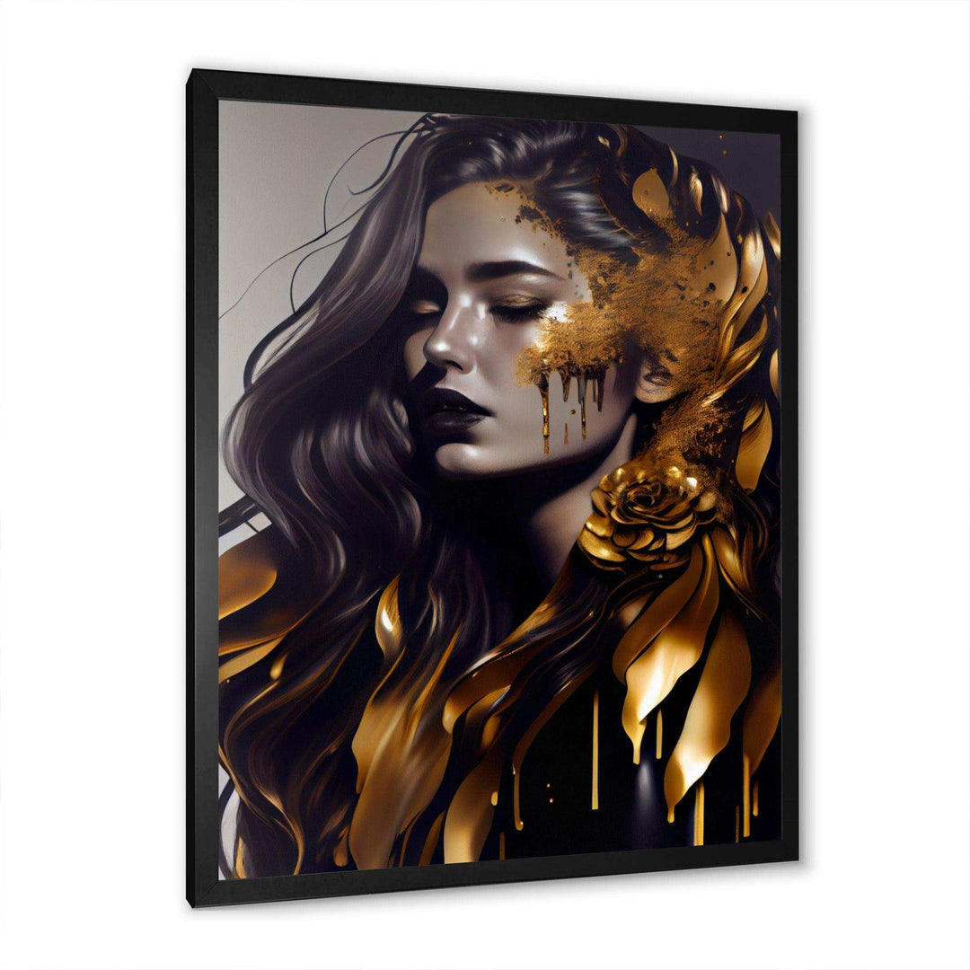 Gold And Black Woman I