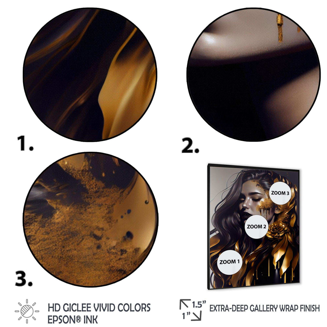 Gold And Black Woman I