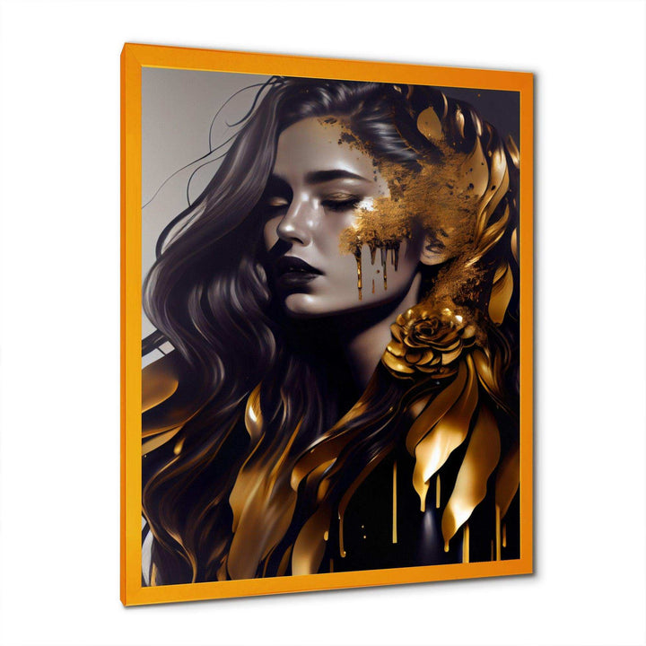Gold And Black Woman I