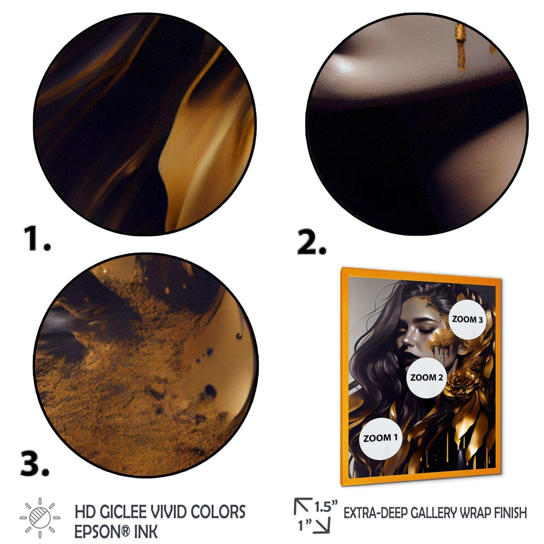 Gold And Black Woman I