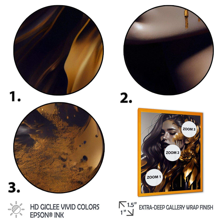 Gold And Black Woman I