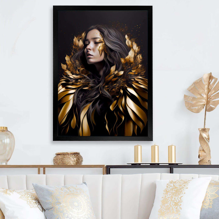 Gold And Black Sensual Woman III