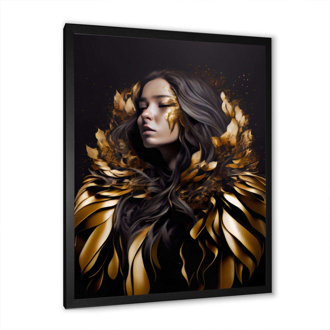 Gold And Black Sensual Woman III