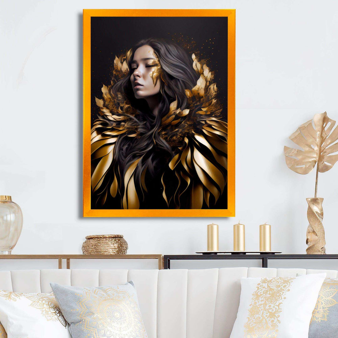 Gold And Black Sensual Woman III