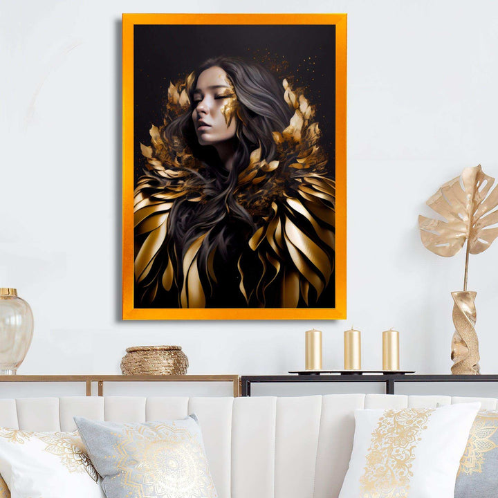 Gold And Black Sensual Woman III