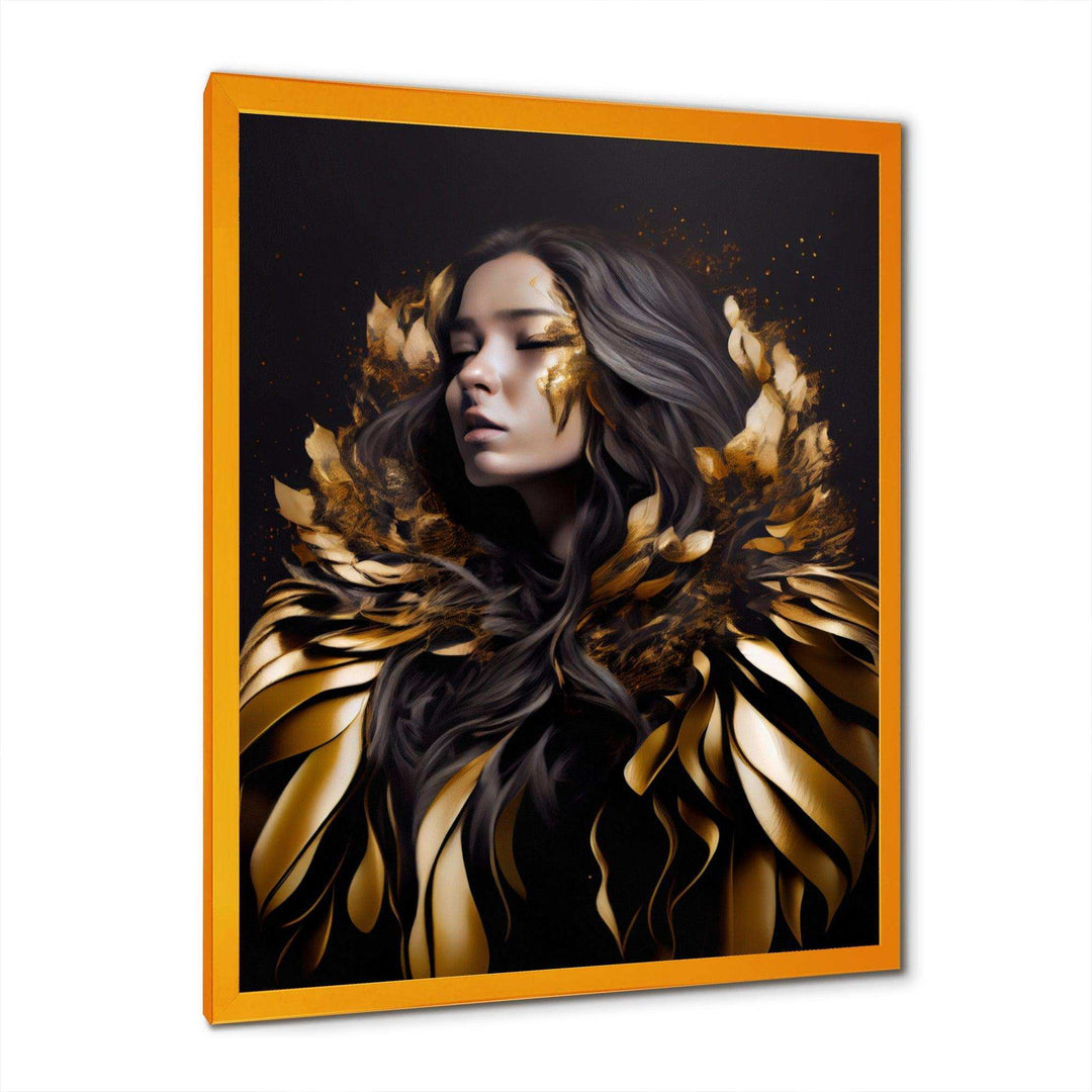 Gold And Black Sensual Woman III