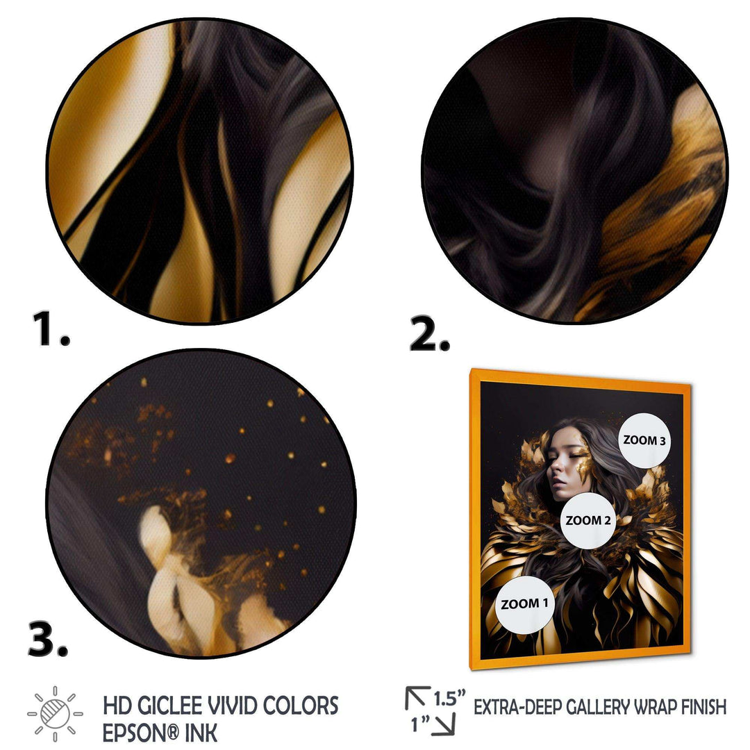 Gold And Black Sensual Woman III