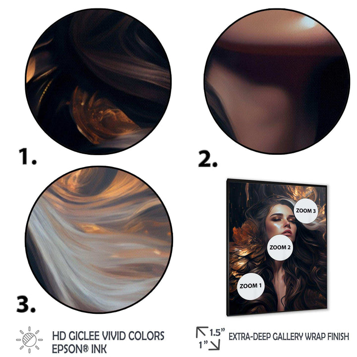 Gold And Black Sensual Woman IV