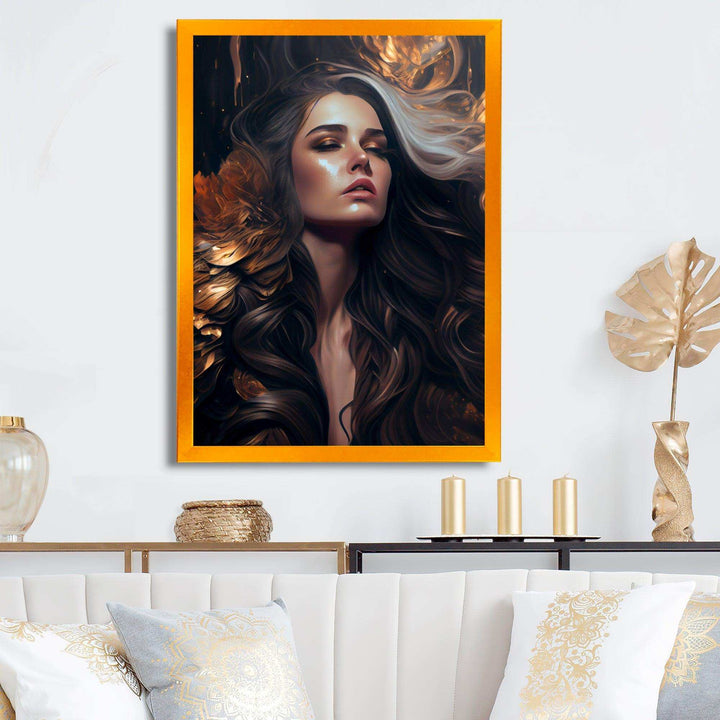 Gold And Black Sensual Woman IV