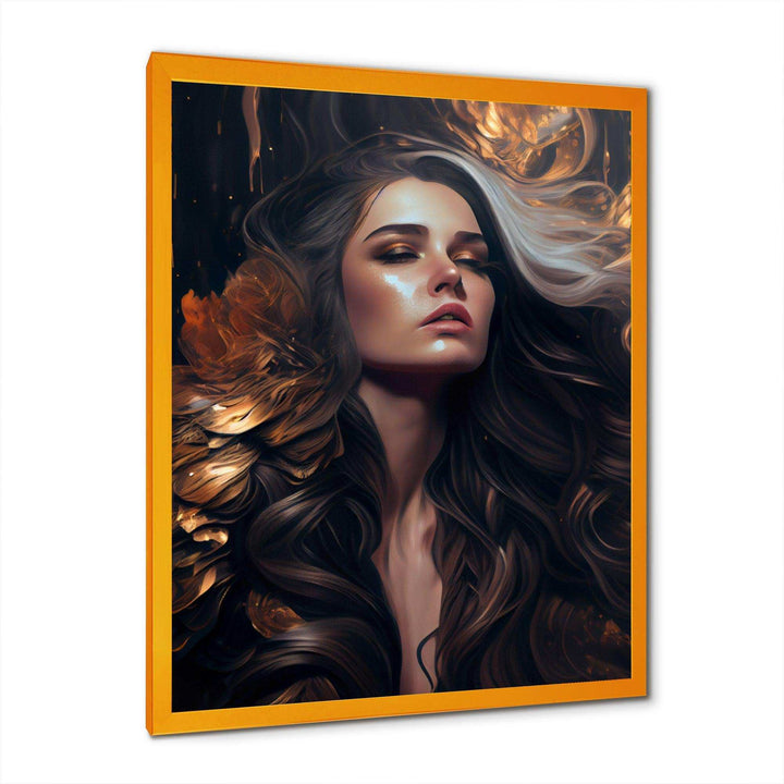 Gold And Black Sensual Woman IV