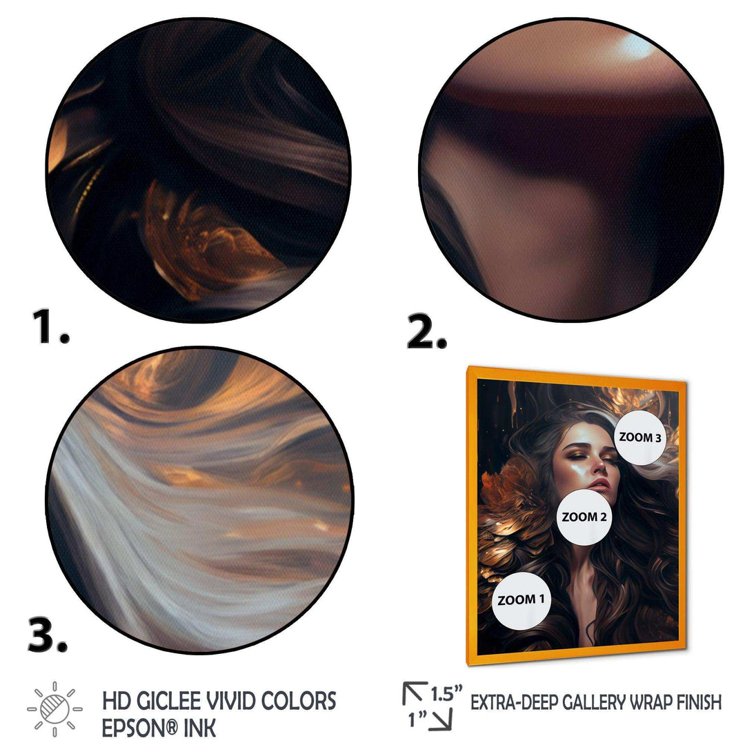 Gold And Black Sensual Woman IV