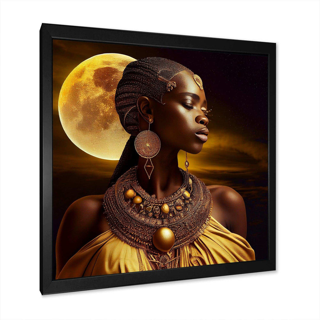 Queen African Woman Under Moon III