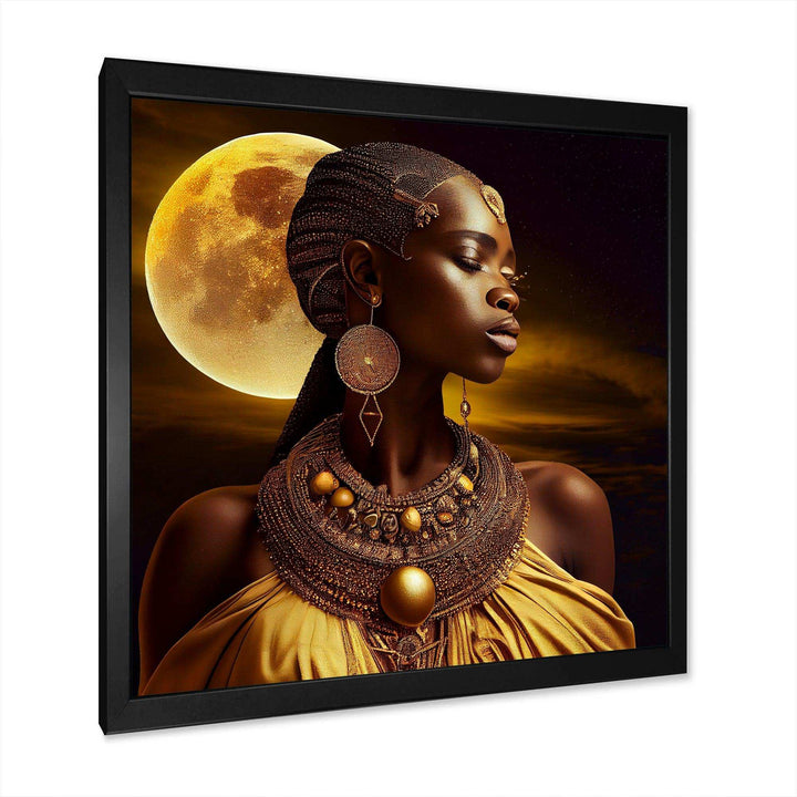 Queen African Woman Under Moon III