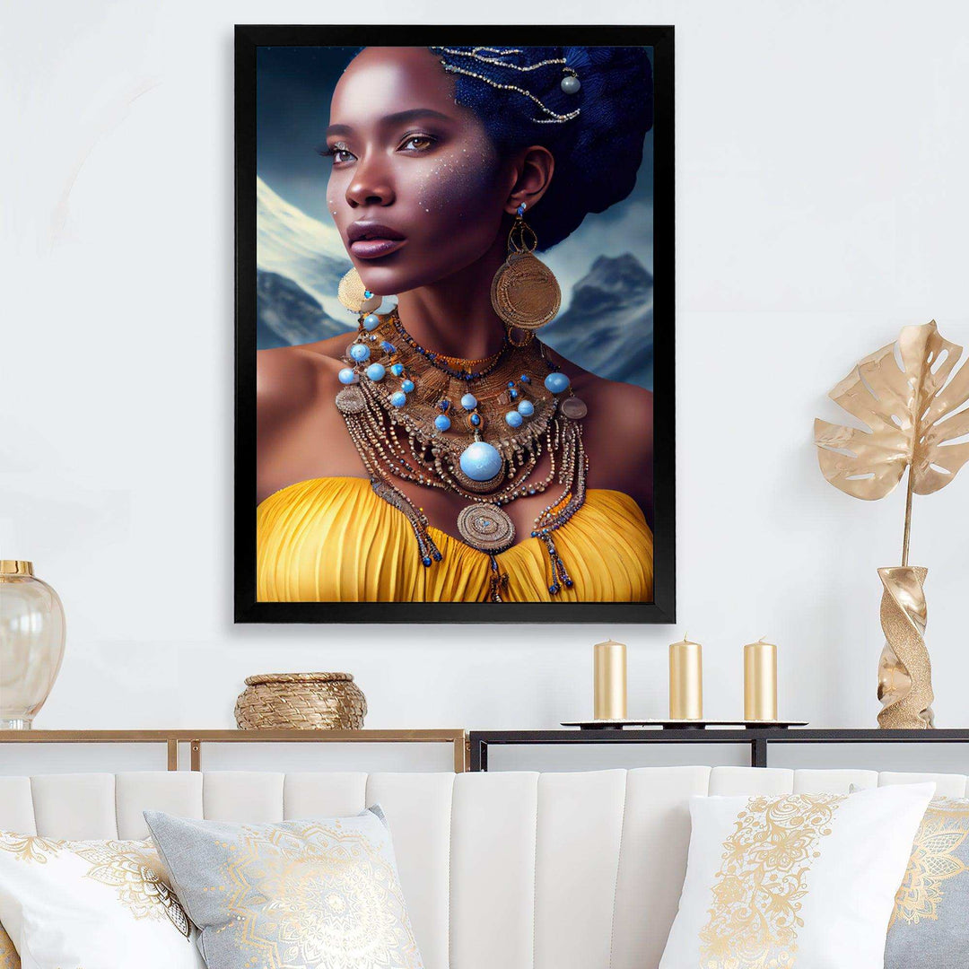 Queen African Woman In Winter