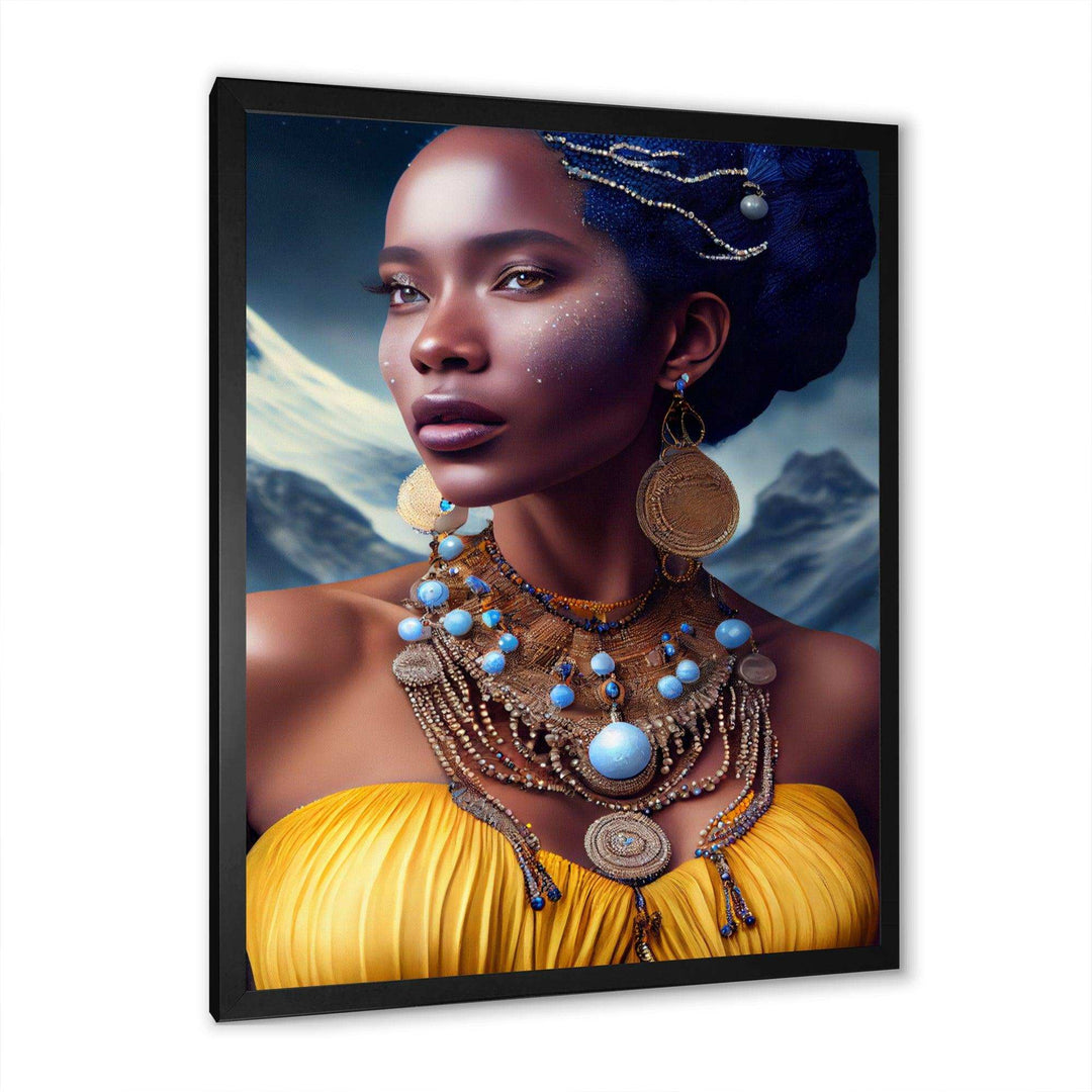Queen African Woman In Winter