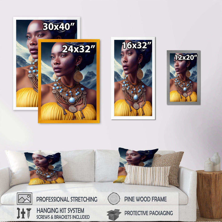 Queen African Woman In Winter