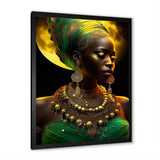Emerald Queen African Woman Under Moon III
