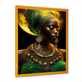 Emerald Queen African Woman Under Moon III