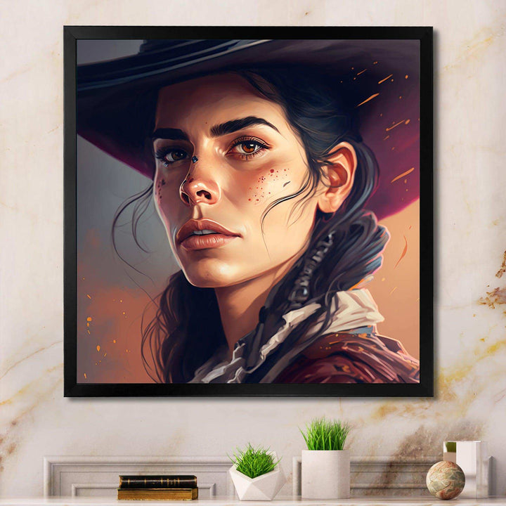 Western Cow Girl I