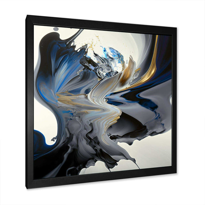 Bright Blue Smooth Abstract I - Modern Bedroom Wall Art