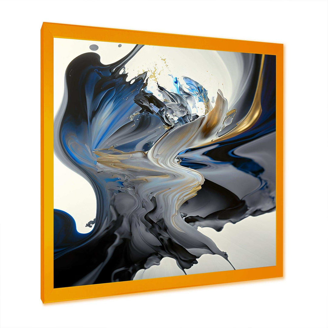 Bright Blue Smooth Abstract I - Modern Bedroom Wall Art
