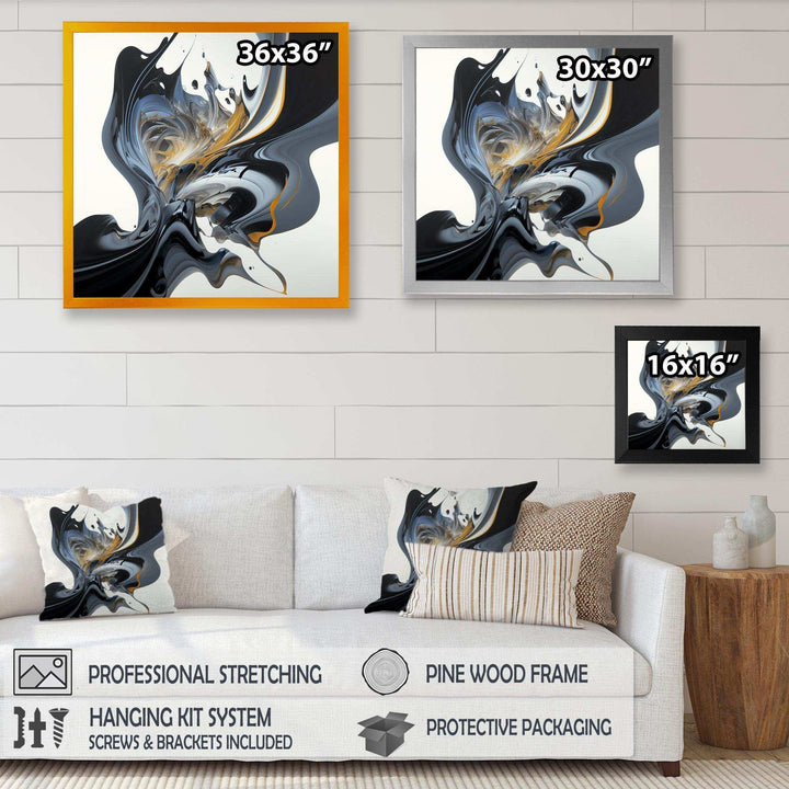 Bright Blue Smooth Abstract II - Modern Wall Art Prints