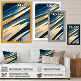 Bold Blue Brush Strokes I