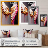 Pink,Gold And Black Angel Wings IV