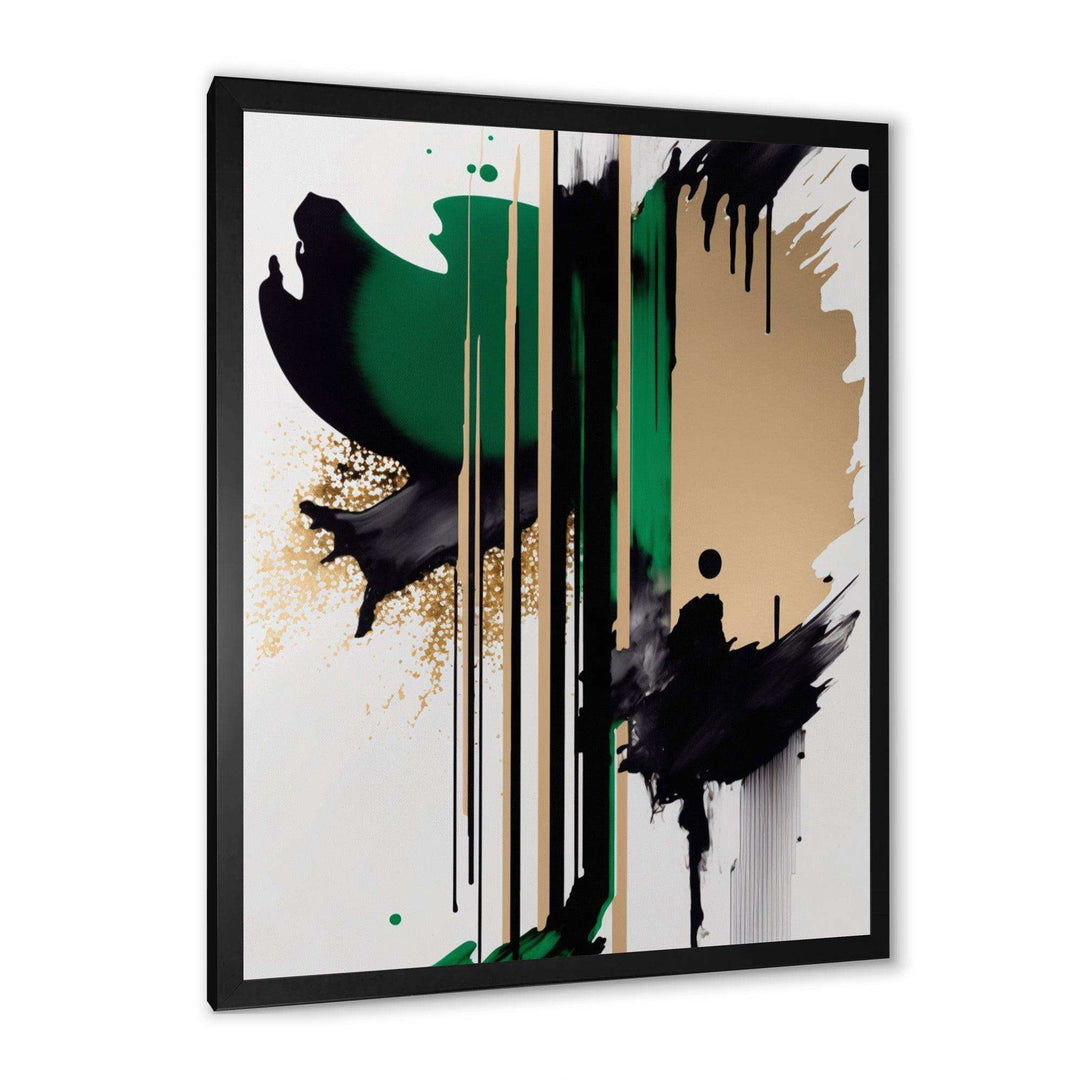 Green Minimalist Abstract  - Modern Wall Art Prints