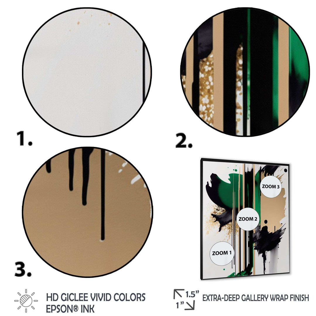 Green Minimalist Abstract  - Modern Wall Art Prints