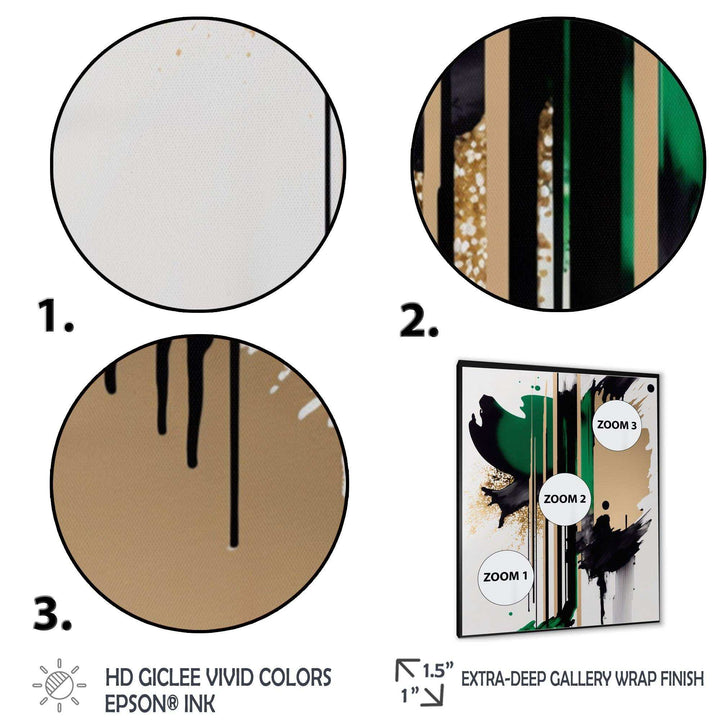 Green Minimalist Abstract  - Modern Wall Art Prints