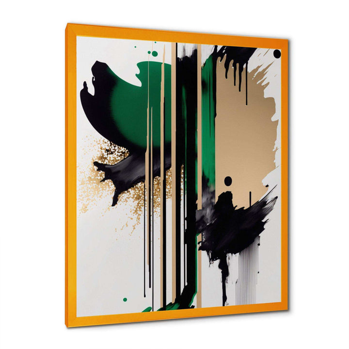 Green Minimalist Abstract  - Modern Wall Art Prints