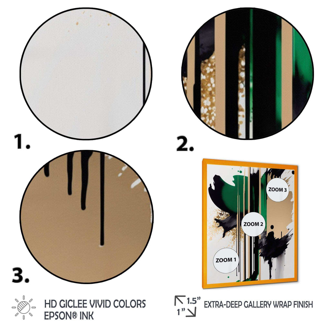 Green Minimalist Abstract  - Modern Wall Art Prints