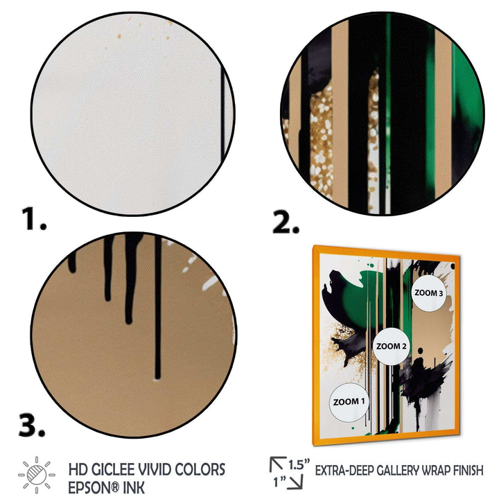Green Minimalist Abstract  - Modern Wall Art Prints