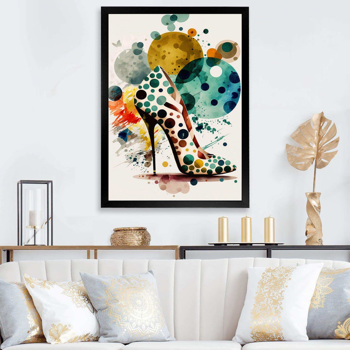 Retro Art Deco High Heel Shoe VI