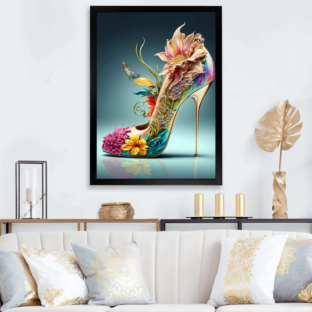 Blue Floral Hight Heels III