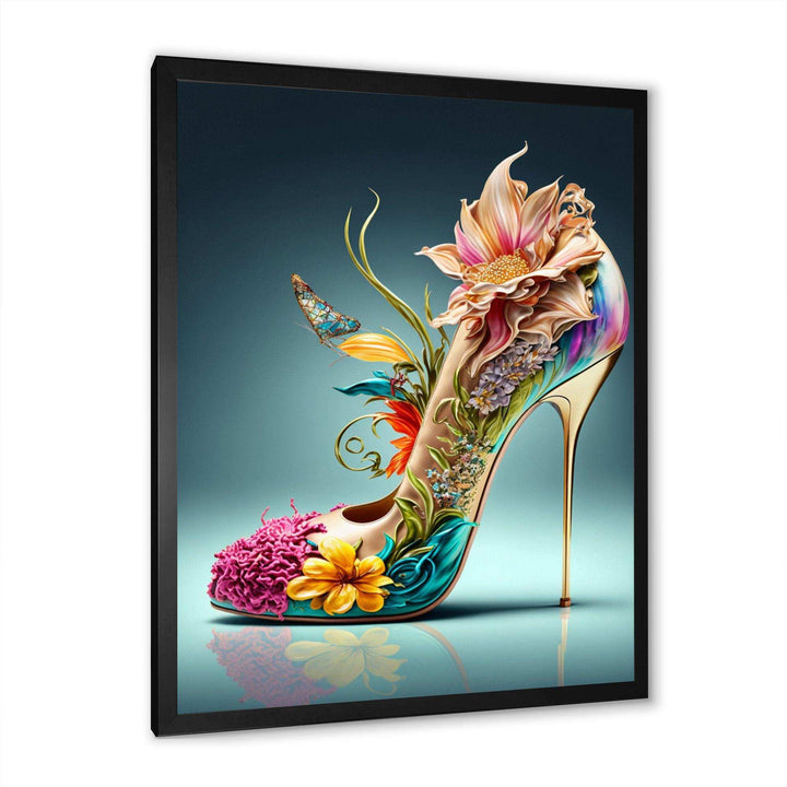 Blue Floral Hight Heels III