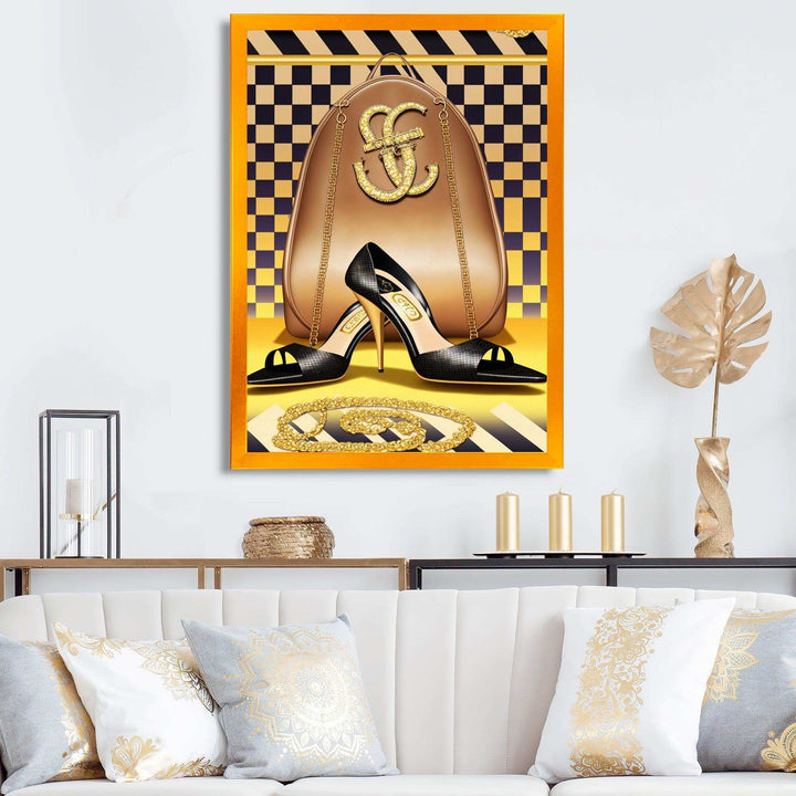 Retro Art Deco High Heel Shoe V