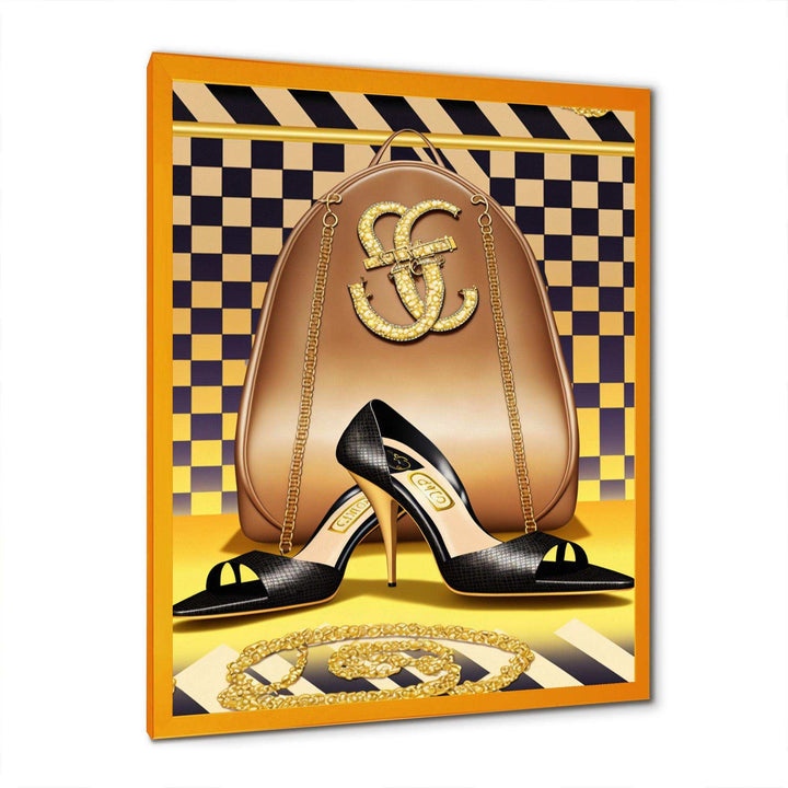 Retro Art Deco High Heel Shoe V