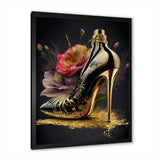 Golden Floral High Heel I