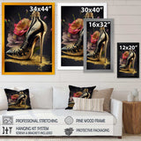 Golden Floral High Heel I