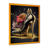 Golden Floral High Heel I