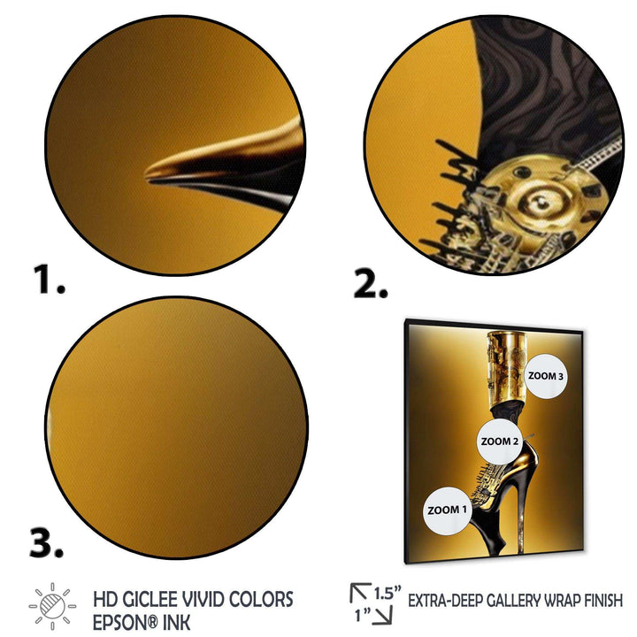 Golden Mechanic High Heel V
